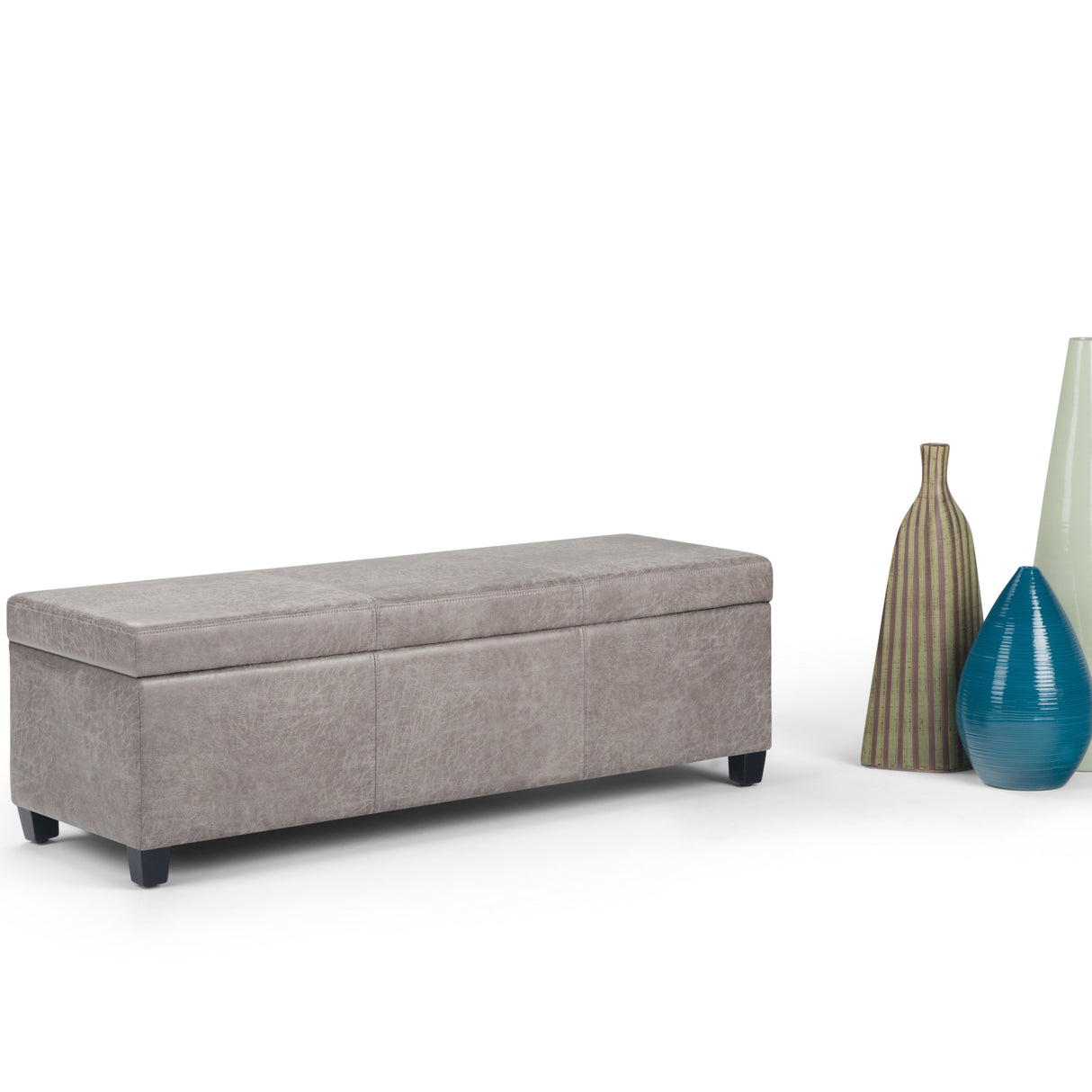Avalon - Multifunctional Storage Ottoman Bench by Simpli-Home | Bel Furniture