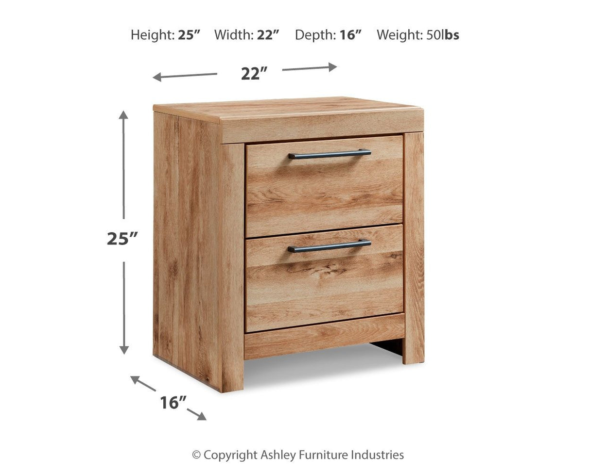 Hyanna - Tan Brown - Two Drawer Night Stand by Signature Design by Ashley® | Bel Furniture