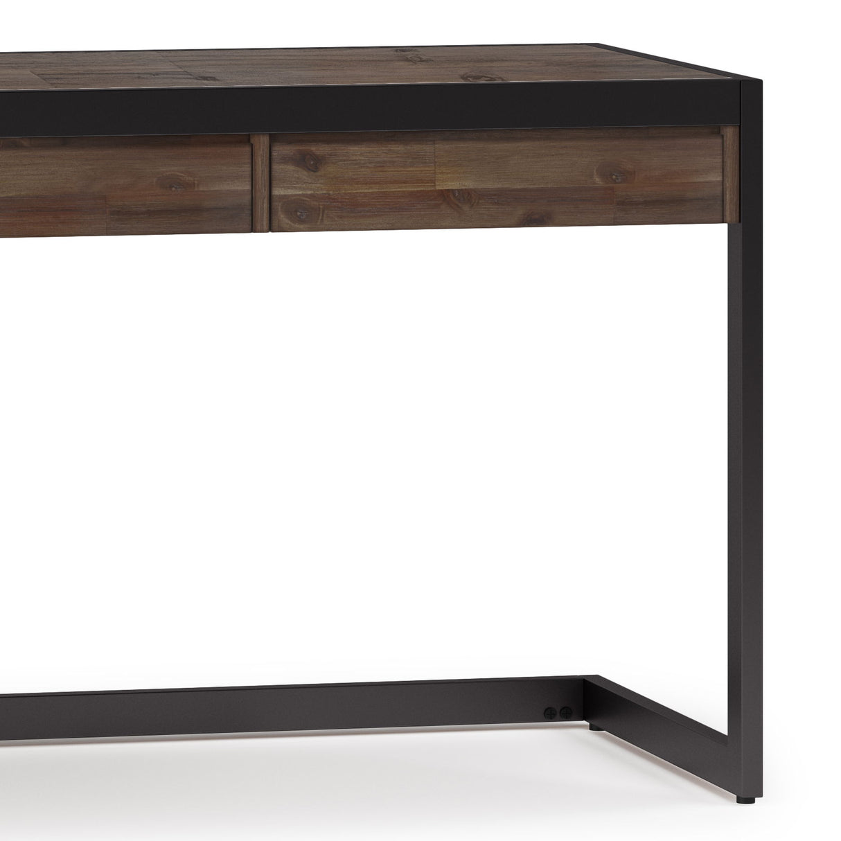 Erina - Large Desk - Rustic Natural Aged Brown by Simpli-Home | Bel Furniture