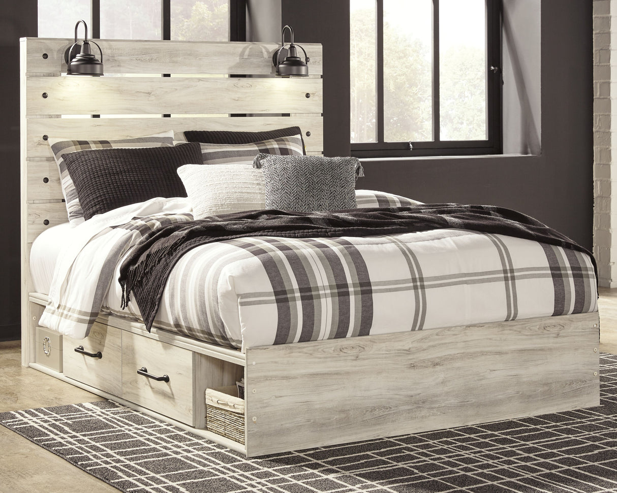 Cambeck - Panel Bed Light Brown Queen 4 Drawers by Signature Design by Ashley® | Bel Furniture