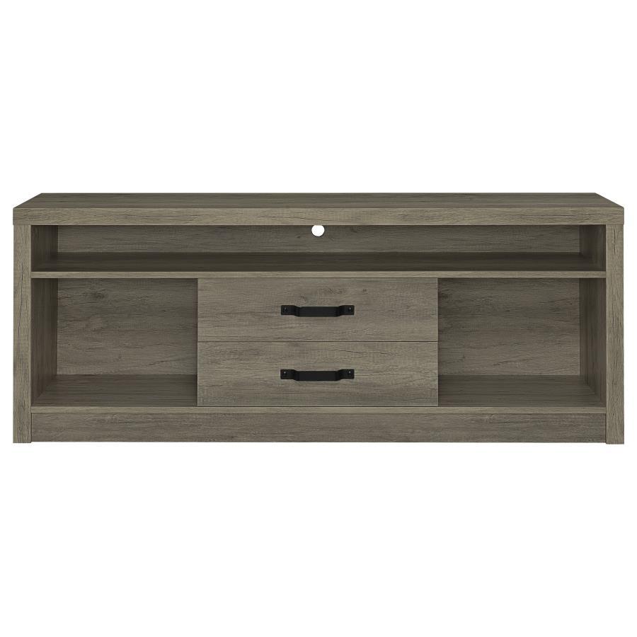 Burke - 3 Piece TV Entertainment Center - Gray Driftwood by Coaster Fine Furniture | Bel Furniture