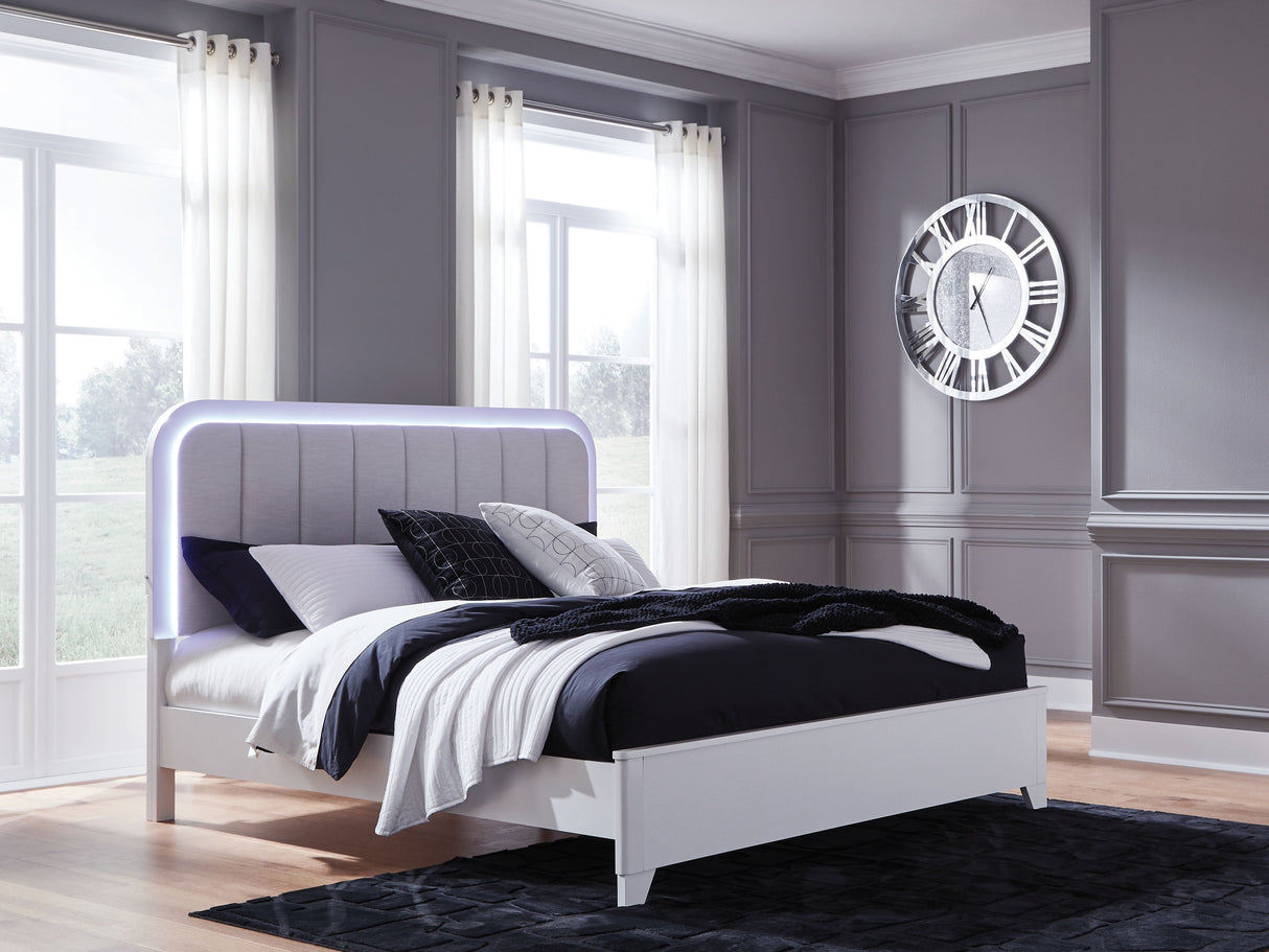 Jarlee - Upholstered Panel Bed by Signature Design by Ashley® | Bel Furniture