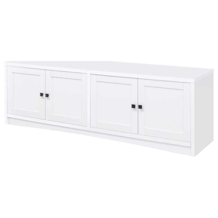 Laughlin - 3-piece Entertainment Center TV Stand - White by Coaster Fine Furniture | Bel Furniture