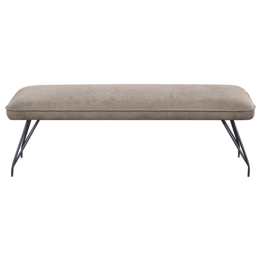 Dodson - Fabric Upholstered Dining Bench by Coaster Fine Furniture | Bel Furniture