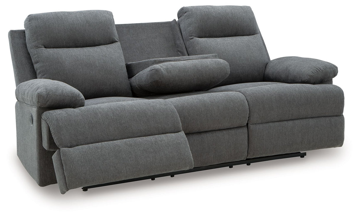Side-Swipe - Reclining Sofa With Drop Down Table by Signature Design by Ashley® | Bel Furniture