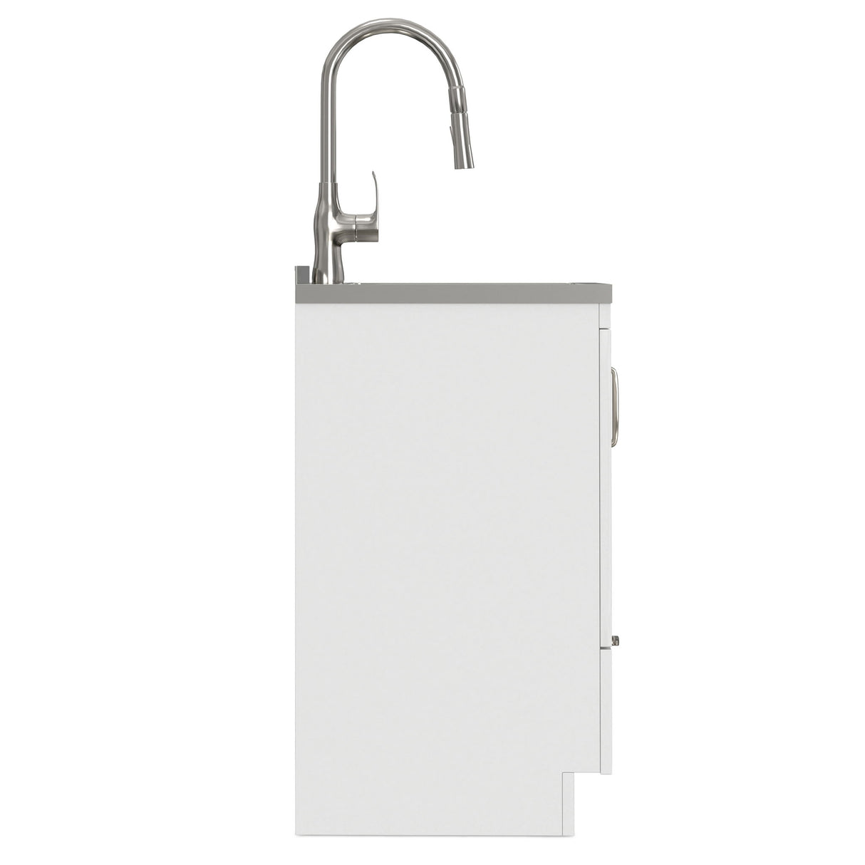 Reed - Deluxe Laundry Cabinet With Pull-Out Faucet And Stainless Steel Sink