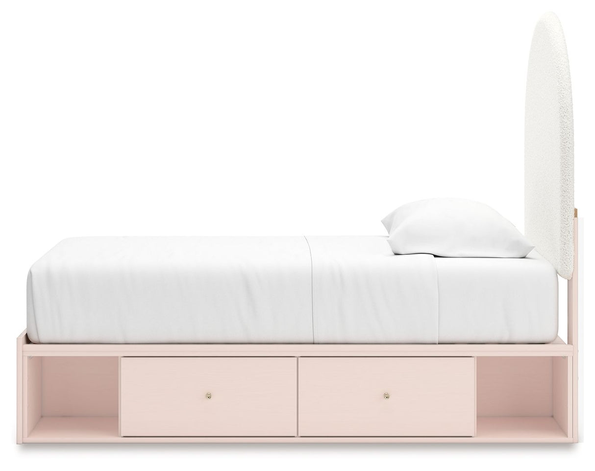 Wistenpine - Upholstered Panel Bed With Storage by Signature Design by Ashley® | Bel Furniture