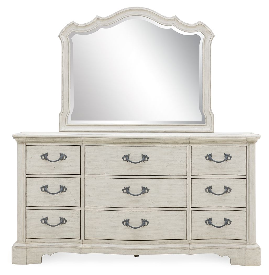 Arlendyne - Antique White - Dresser And Mirror by Signature Design by Ashley® | Bel Furniture