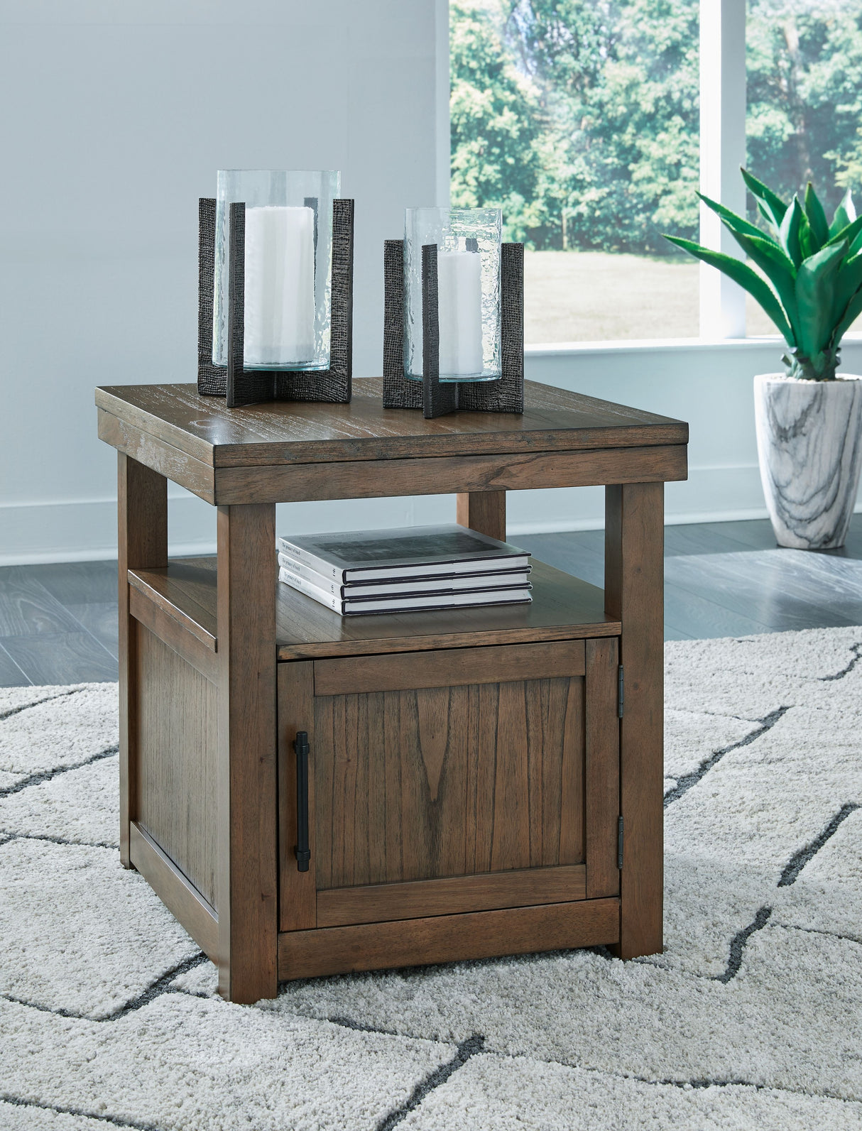 Boardernest - Brown - Rectangular End Table by Signature Design by Ashley® | Bel Furniture