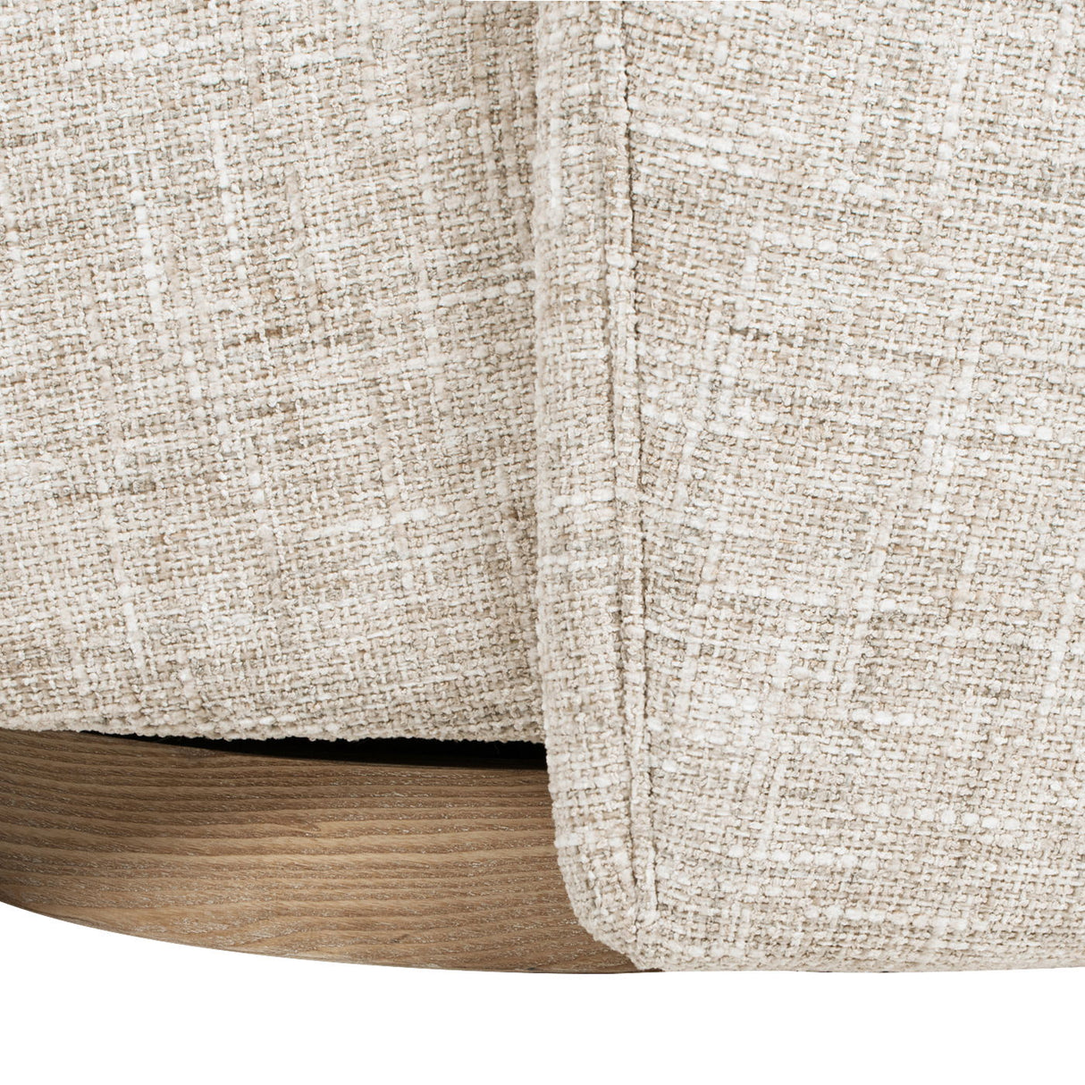 Miranda - Armless Swivel Accent Chair - Natural Gray by Jennifer Taylor Home | Bel Furniture