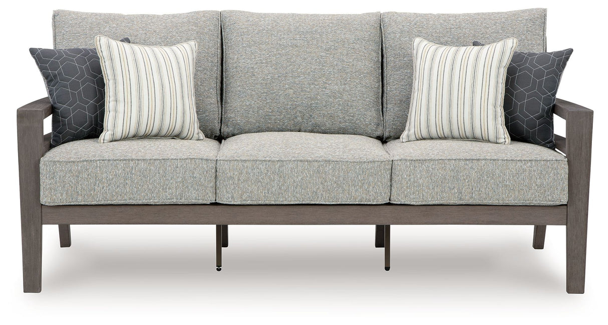 Hillside Barn - Gray / Brown - Sofa With Cushion by Signature Design by Ashley® | Bel Furniture