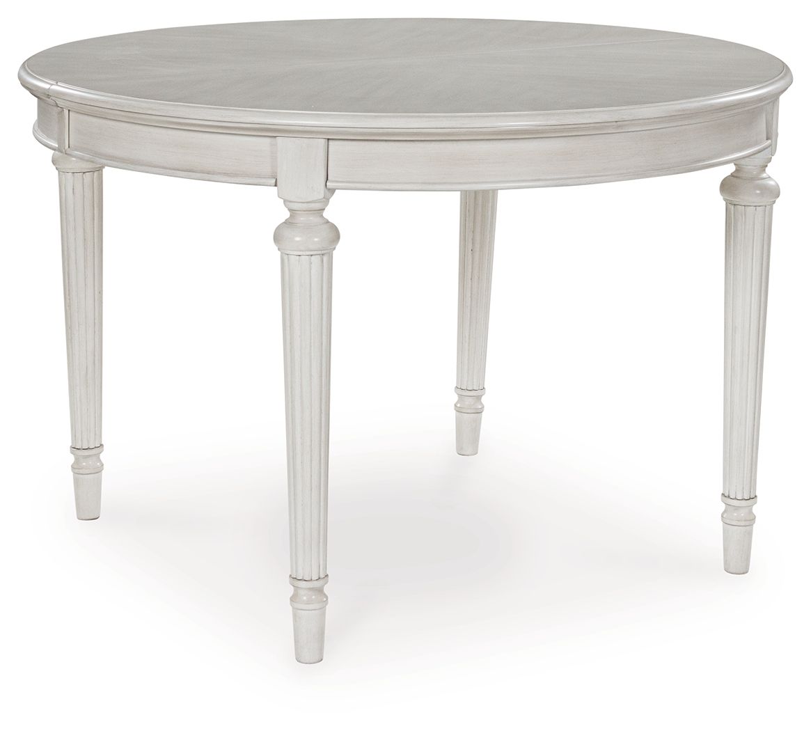 Montelaine - Antique White - Oval Dining Room Extension Table by Benchcraft® | Bel Furniture