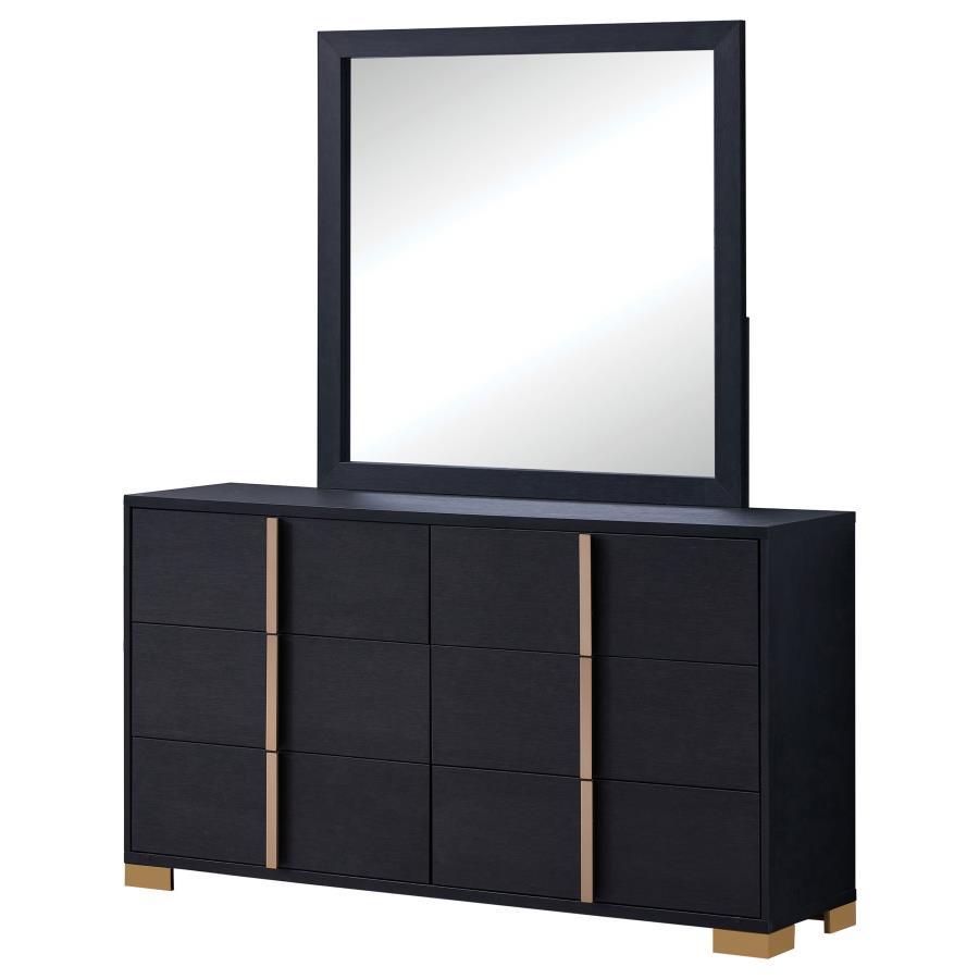 Marceline - 6-Drawer Dresser With Mirror by Coaster Fine Furniture | Bel Furniture