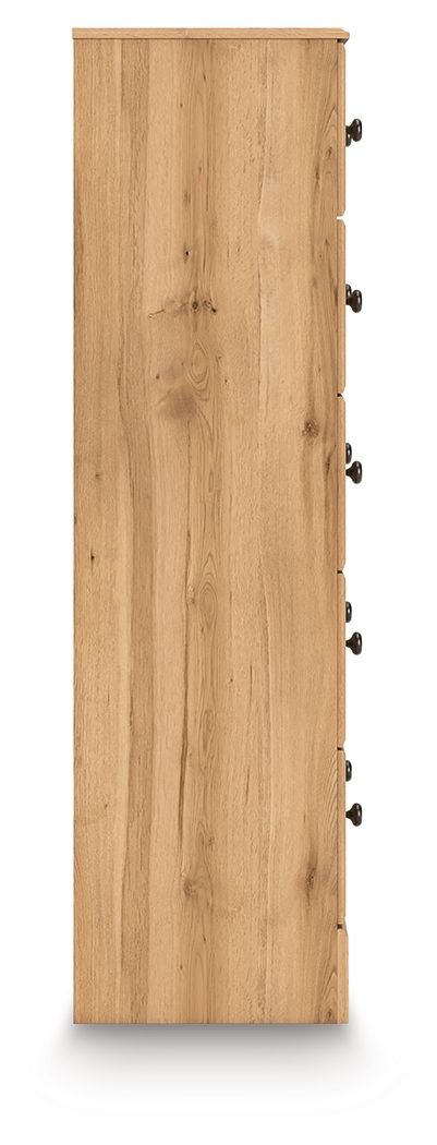 Aleaport - Warm Brown - Five Drawer Chest by Signature Design by Ashley® | Bel Furniture