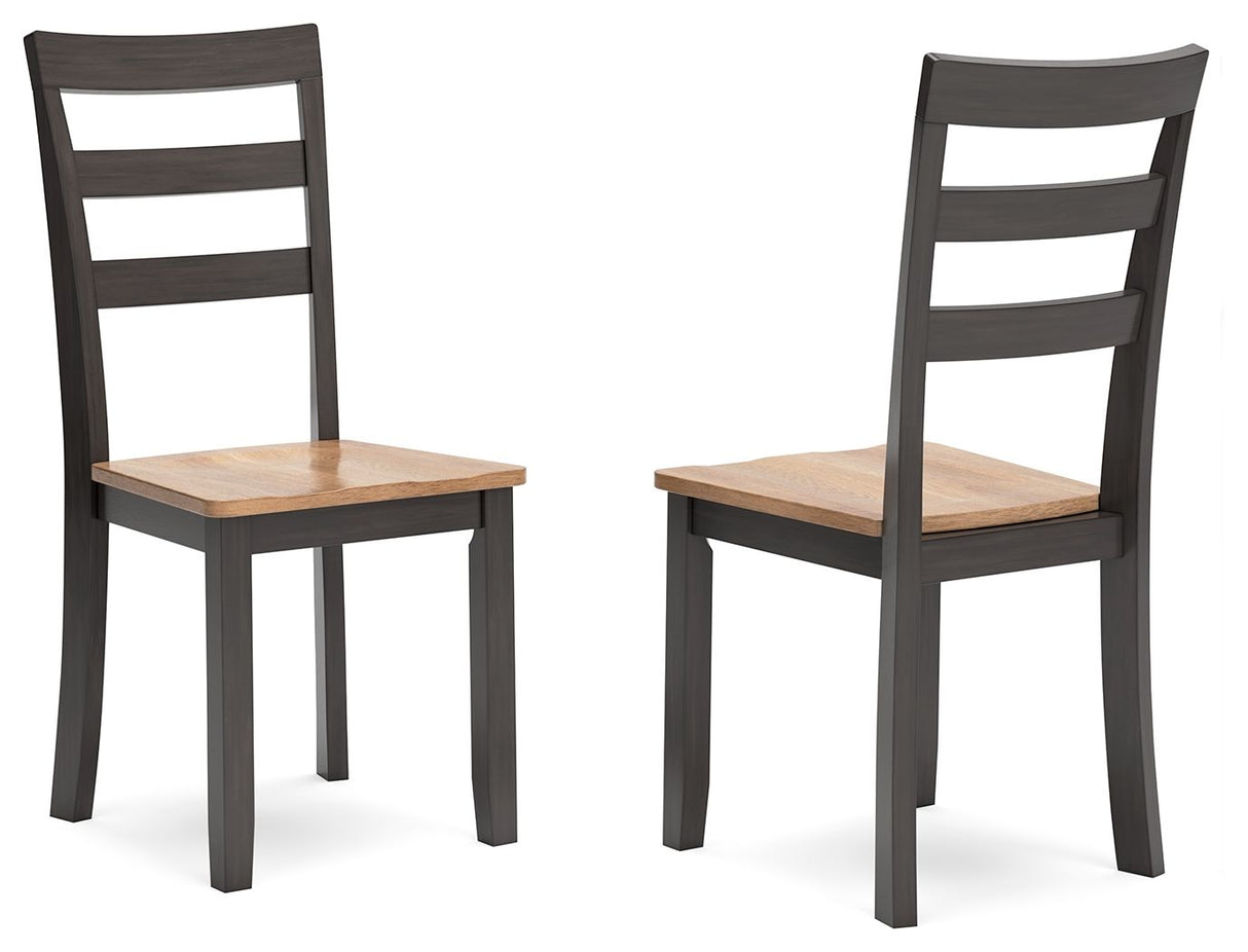 Gesthaven - Dining Room Side Chair (Set of 2) Dark Brown by Signature Design by Ashley® | Bel Furniture