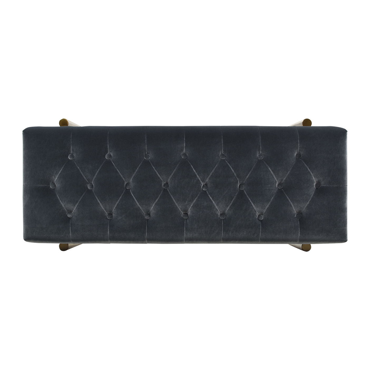 Aria - Upholstered Gold Accent Bench by Jennifer Taylor Home | Bel Furniture
