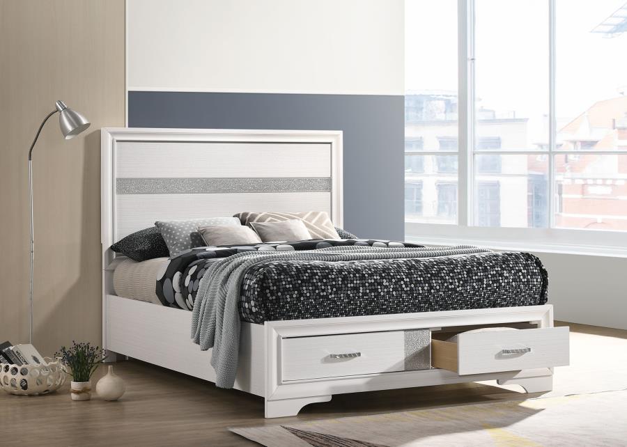 Miranda - Wood Storage Panel Bed by CoasterEveryday | Bel Furniture