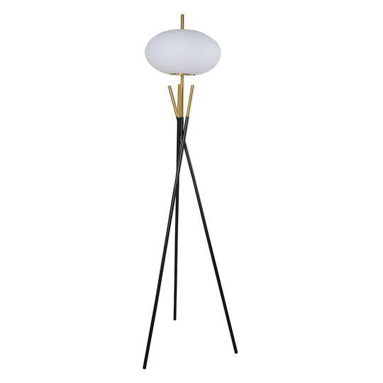 Floor Lamp - Black / Gold by Crown Mark | Bel Furniture