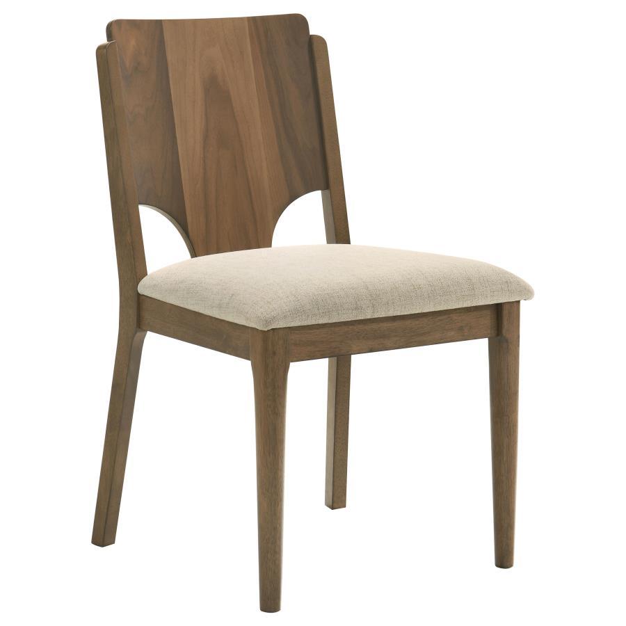 Crestmore - Dining Chair Upholstered Seat (Set of 2) - Walnut by Coaster Fine Furniture | Bel Furniture