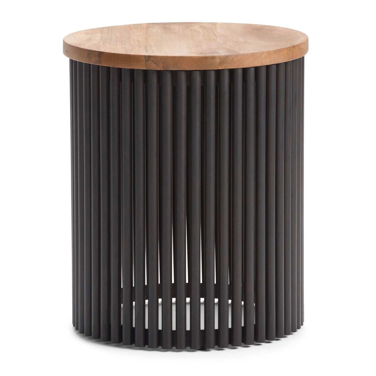 Demy - Accent Table - Natural / Black by Simpli-Home | Bel Furniture