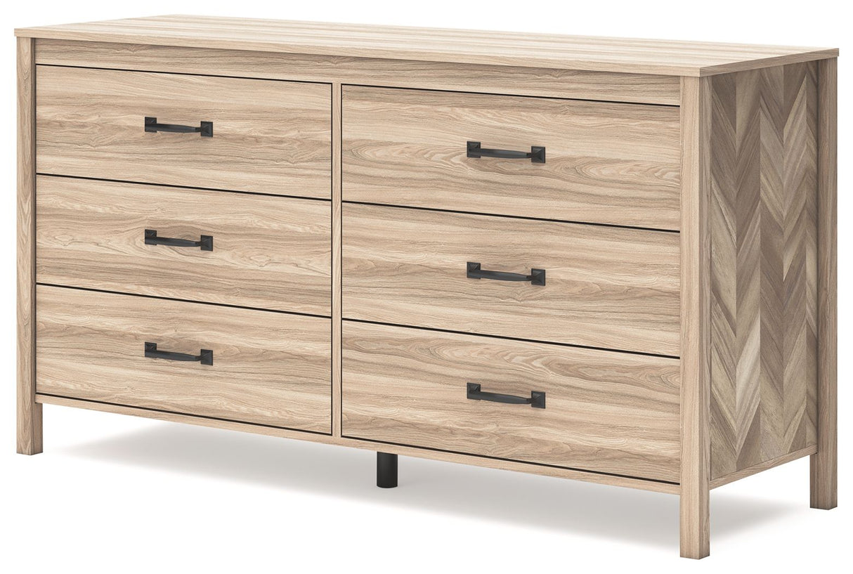 Battelle - Tan - Six Drawer Dresser by Signature Design by Ashley® | Bel Furniture