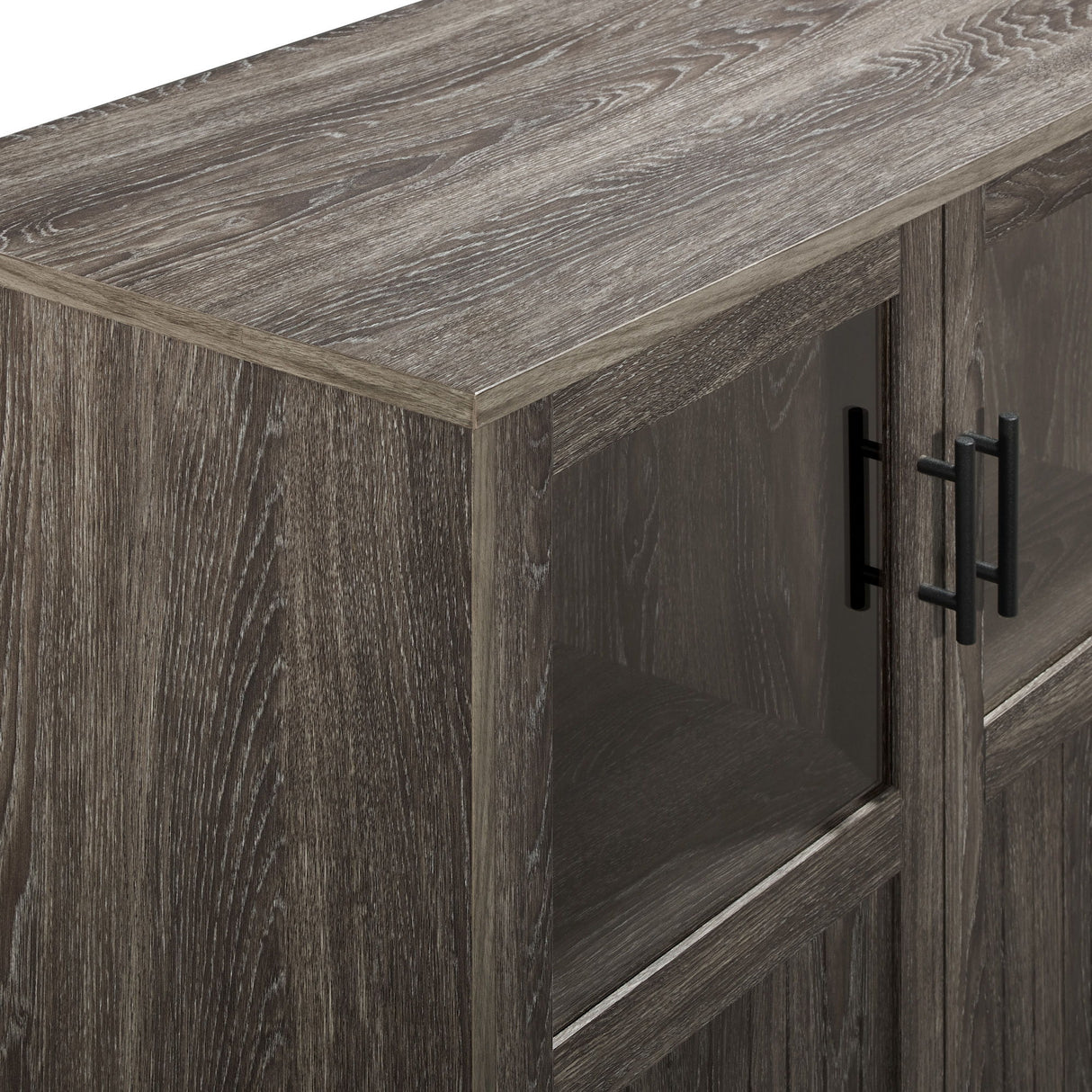 Modern Grooved Door Accent Cabinet by Walker Edison | Bel Furniture