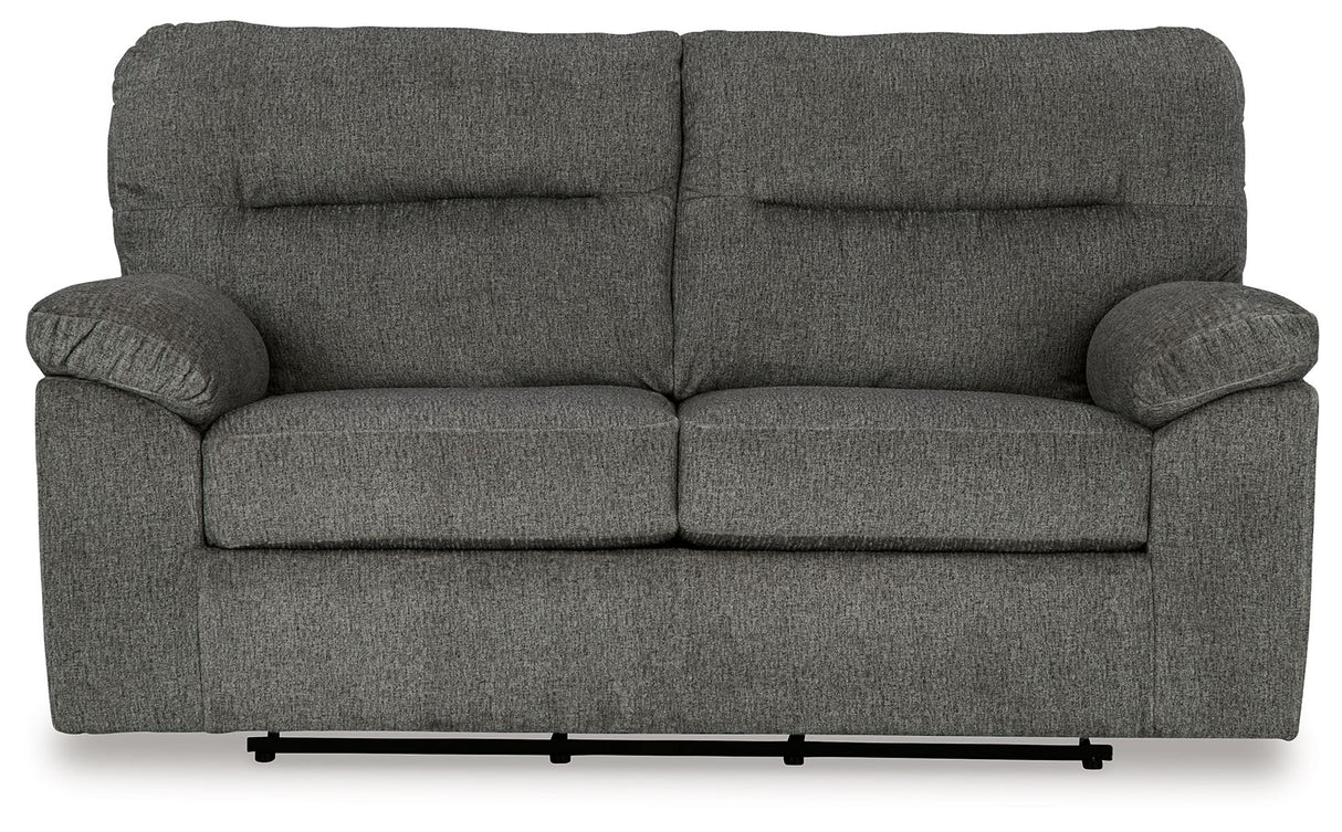 Bindura - Mineral - Glider Loveseat by Signature Design by Ashley® | Bel Furniture