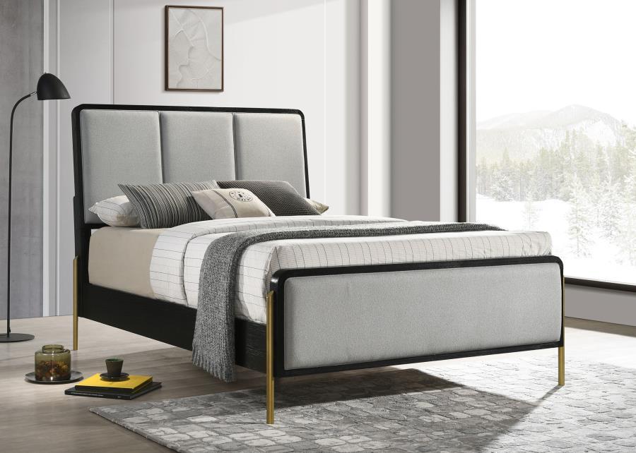 Arini - Upholstered Panel Bed by CoasterElevations | Bel Furniture