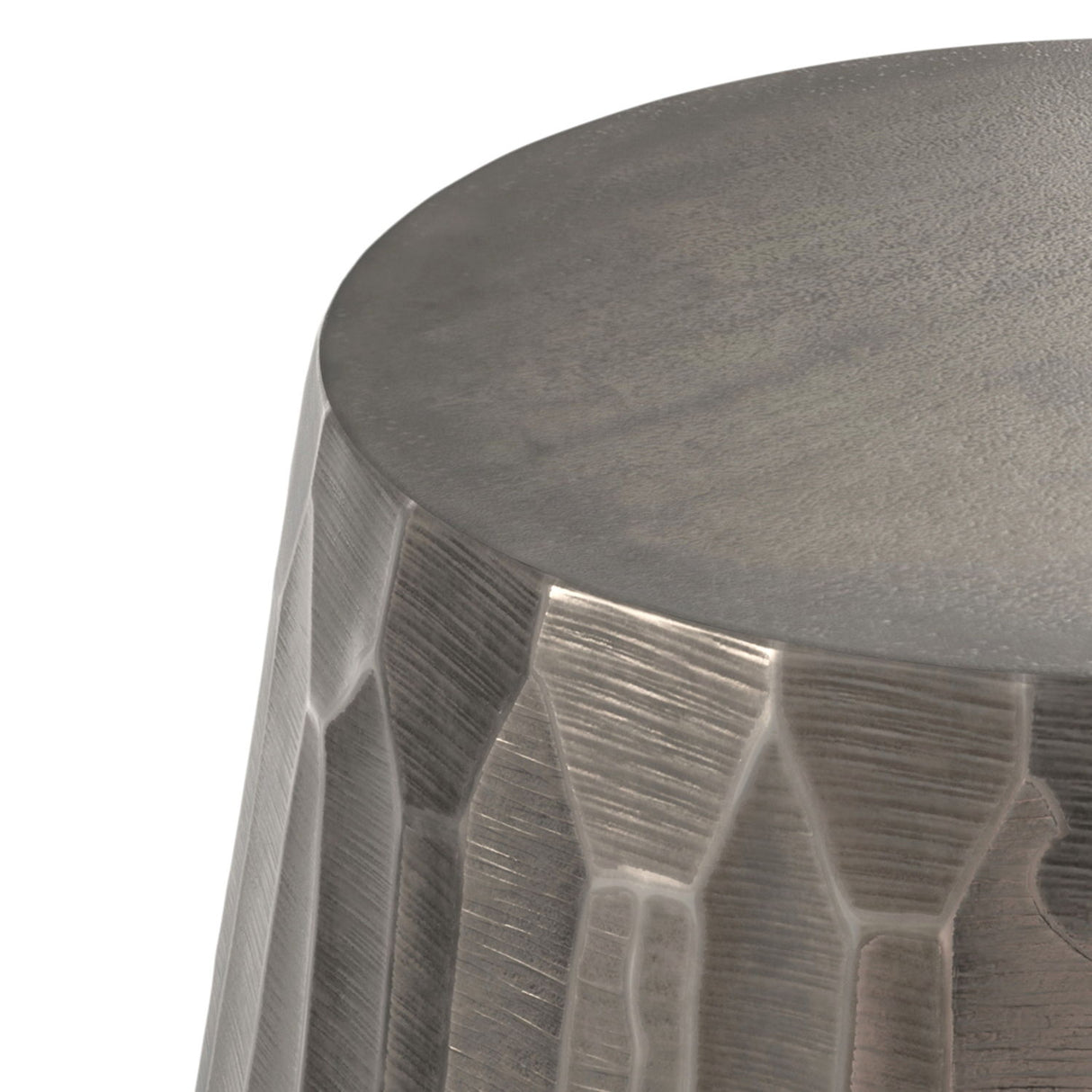 Nellie - Cast Aluminum Side Table - Black by Simpli-Home | Bel Furniture