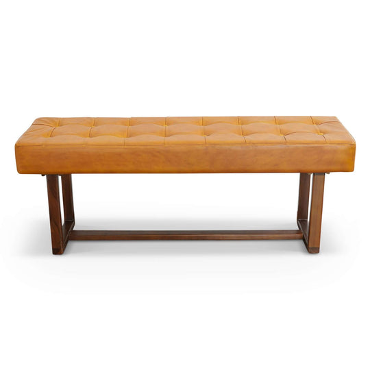 Cameron - Bench - Brown / Tan by Ashcroft Furniture | Bel Furniture