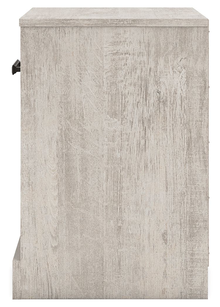 Shawburn - Whitewash - One Drawer Night Stand by Signature Design by Ashley® | Bel Furniture