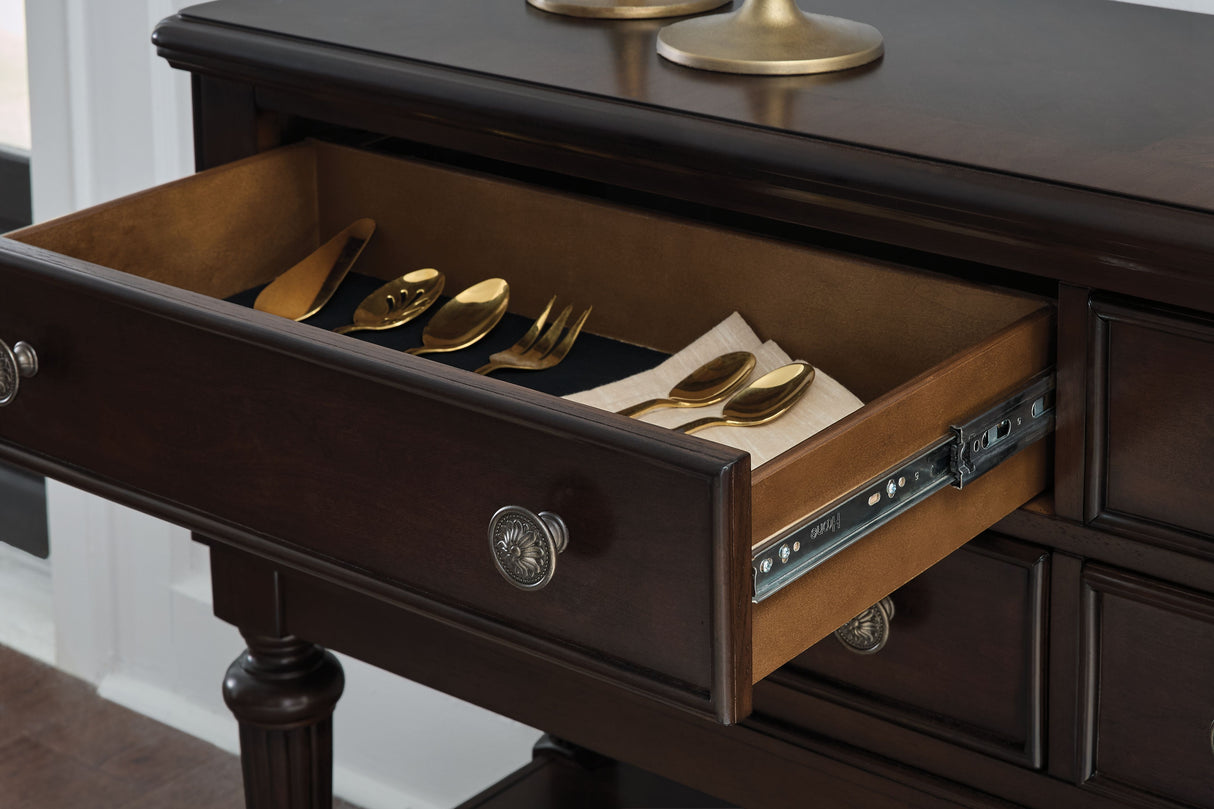 Lavinton - Brown - Dining Room Server by Signature Design by Ashley® | Bel Furniture