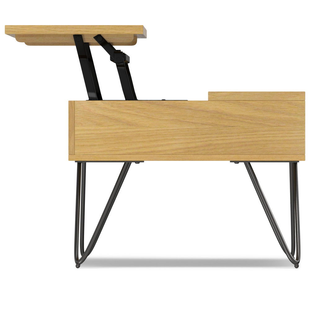 Hunter - Handcrafted Lift Top Coffee Table by Simpli-Home | Bel Furniture