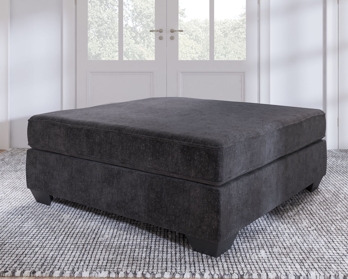 Lavernett - Charcoal - Oversized Accent Ottoman by Signature Design by Ashley® | Bel Furniture