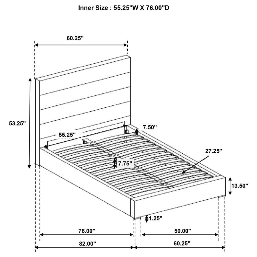 Felicity - Upholstered Bed by Coaster Fine Furniture | Bel Furniture
