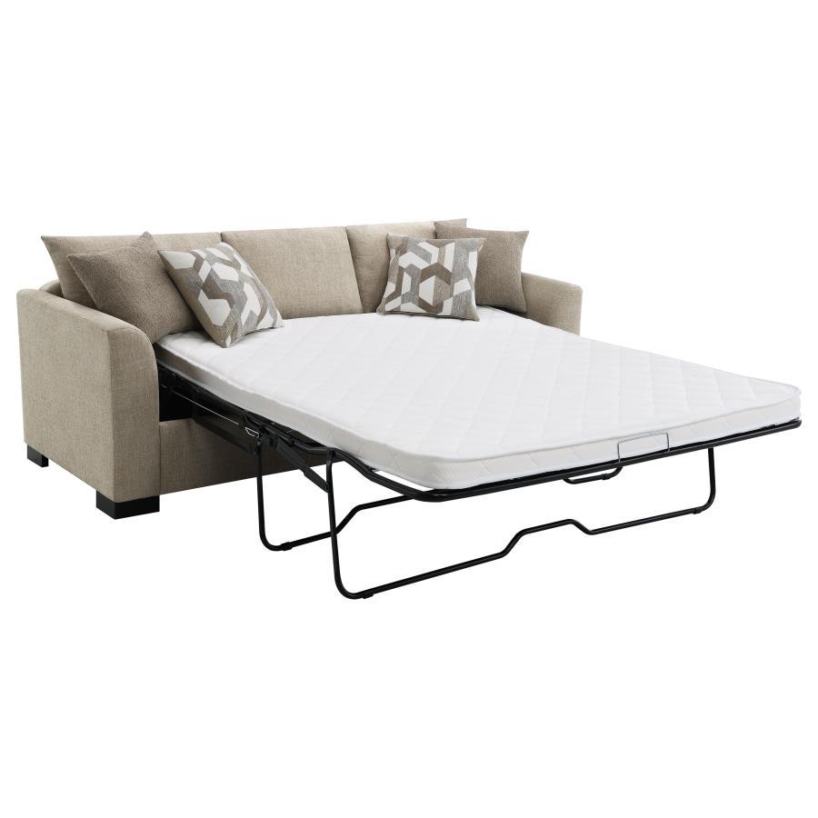 Storey - Upholstered Sleeper Sectional Chaise Sofa by CoasterEveryday | Bel Furniture