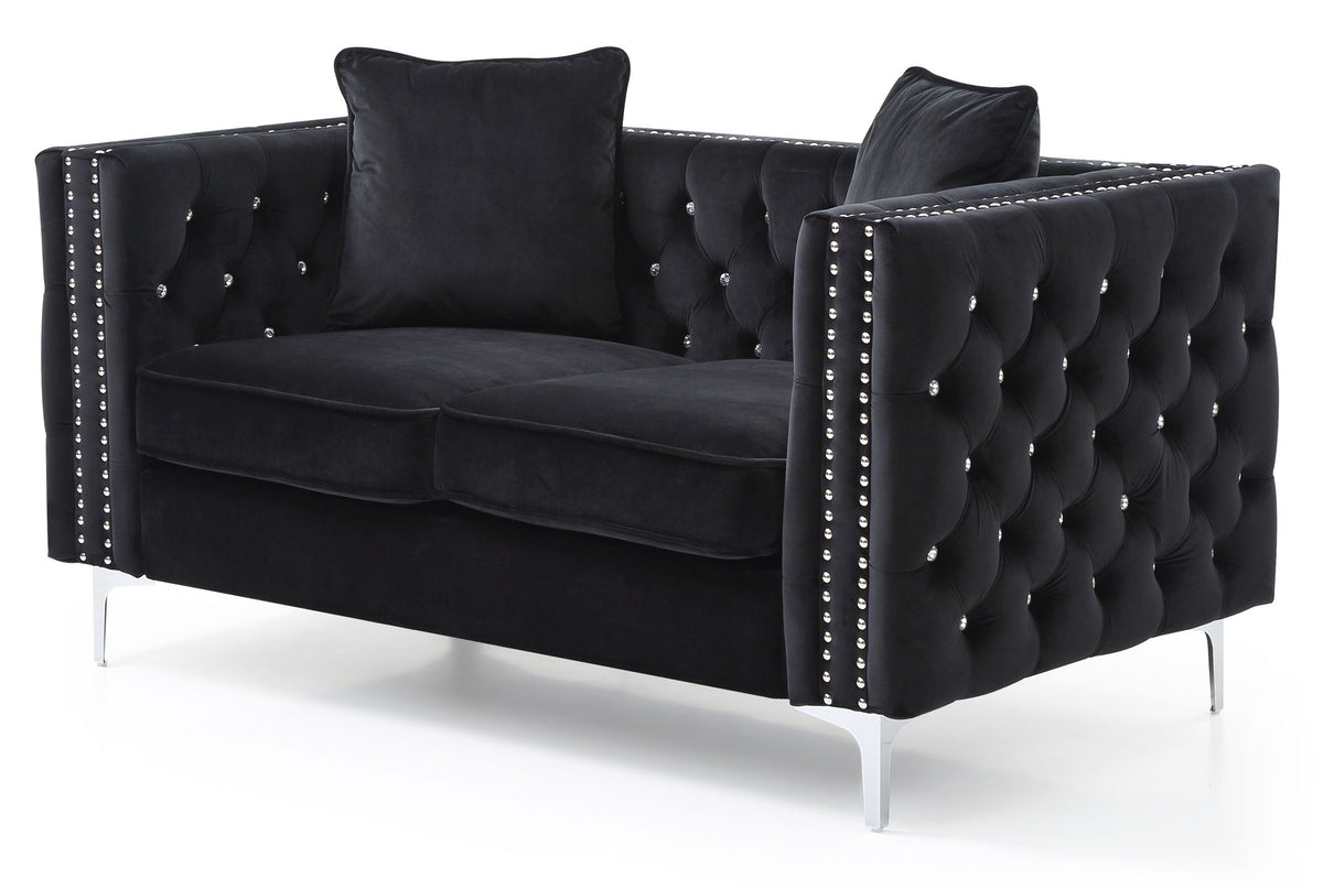 Elegant Track Arm Loveseat