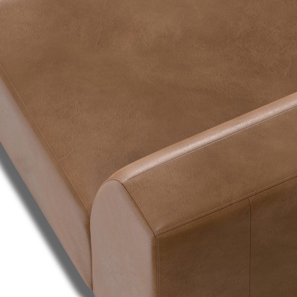 Rex - Left Arm Sofa Module - Brown by Simpli-Home | Bel Furniture