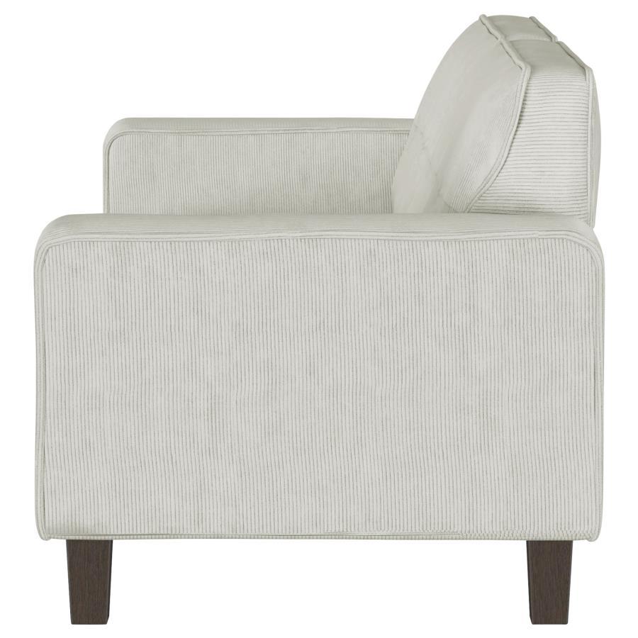 Deerhurst - Upholstered Track Arm Tufted Sofa - Greige by Coaster Fine Furniture | Bel Furniture