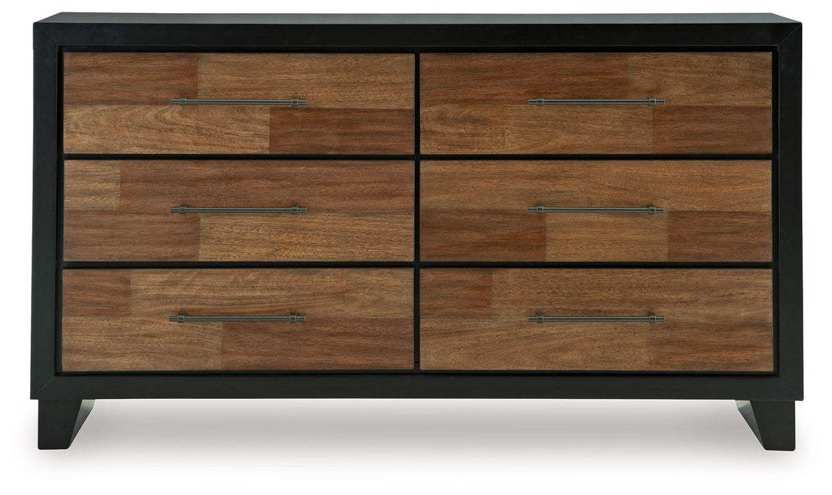 Kraeburn - Brown / Black - Dresser by Benchcraft® | Bel Furniture