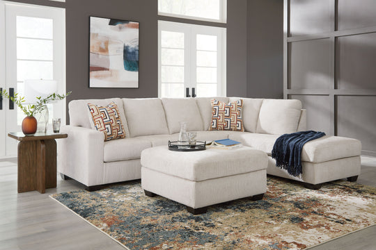 Aviemore - Sectional Set Beige 3 Pc. - 2-Piece Sectional With Raf Corner Chaise, Ottoman by Signature Design by Ashley® | Bel Furniture
