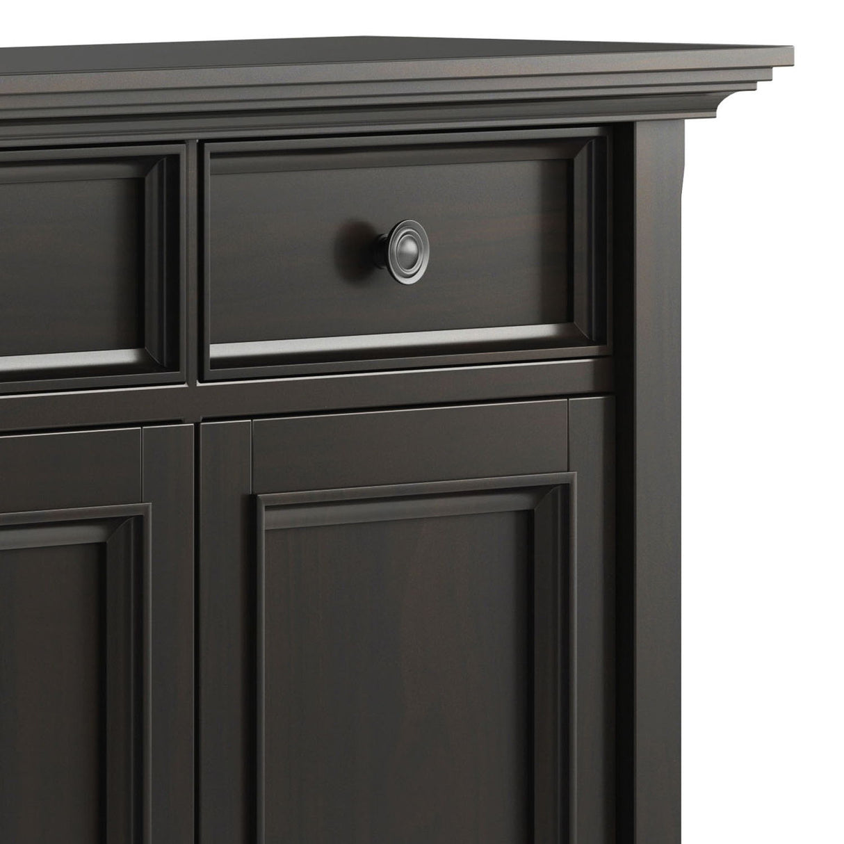 Amherst - Entryway Storage Cabinet - Hickory Brown by Simpli-Home | Bel Furniture