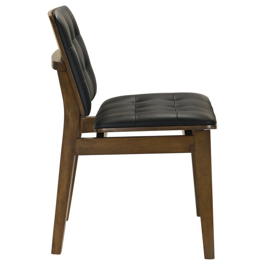 Redbridge - Upholstered Dining Side Chair (Set of 2) - Walnut by CoasterEssence | Bel Furniture