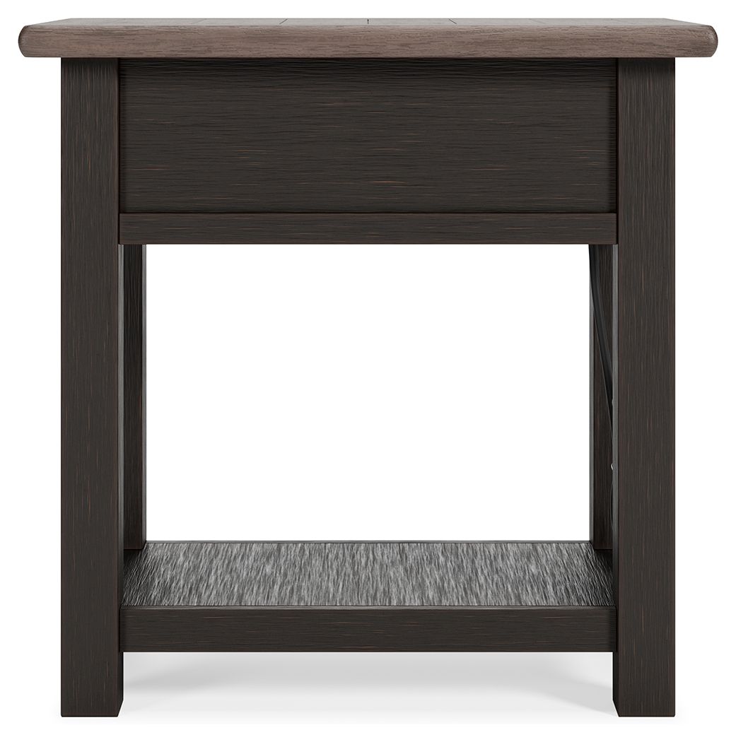 Tyler Creek - Black / Gray - Chair Side End Table by Signature Design by Ashley® | Bel Furniture