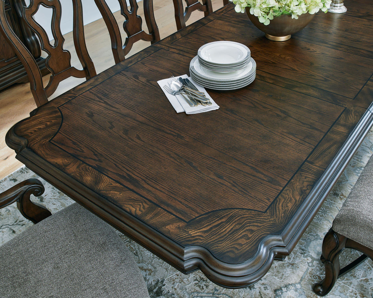 Maylee - Dark Brown - Dining Extension Table by Signature Design by Ashley® | Bel Furniture