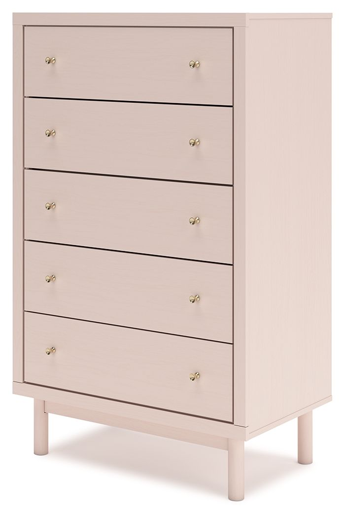 Wistenpine - Blush - Five Drawer Chest by Signature Design by Ashley® | Bel Furniture