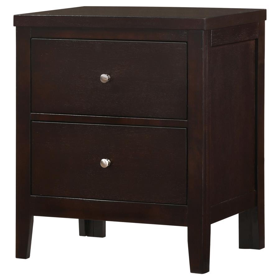 Carlton - 2-Drawer Nightstand - Cappuccino by CoasterEveryday | Bel Furniture