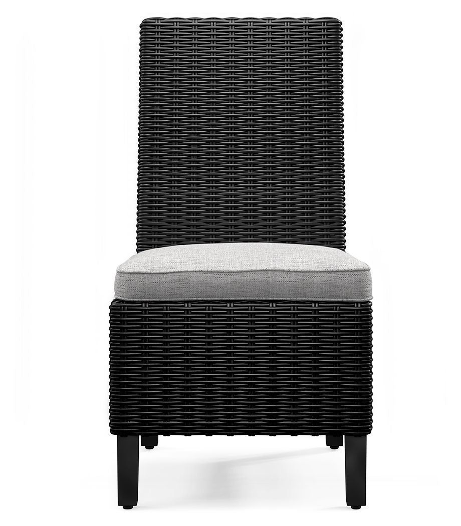 Beachcroft - Side Chair With Cushion (Set of 2) - Black / Light Gray