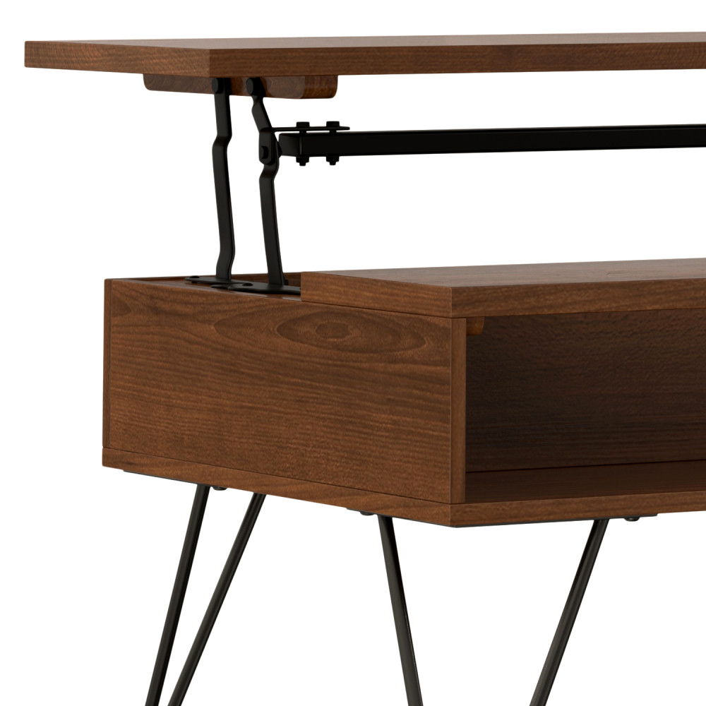 Hunter - Handcrafted Lift Top Coffee Table by Simpli-Home | Bel Furniture