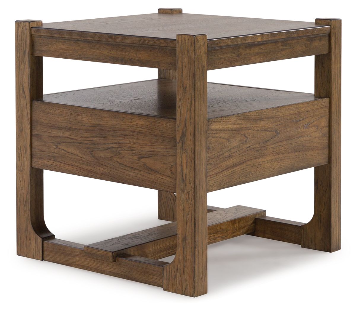 Cabalynn - Light Brown - Square End Table by Signature Design by Ashley® | Bel Furniture